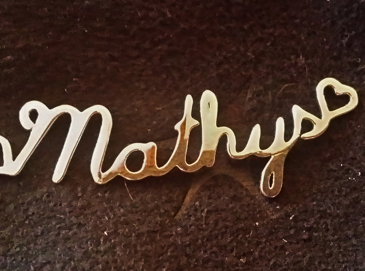 Mathys Pendant 3d printed
