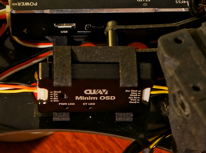 CUAV MinimOSD Holder 3d printed
