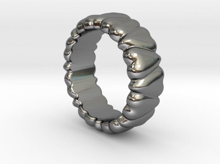 Ring Heart To Heart 29 - Italian Size 29 3d printed