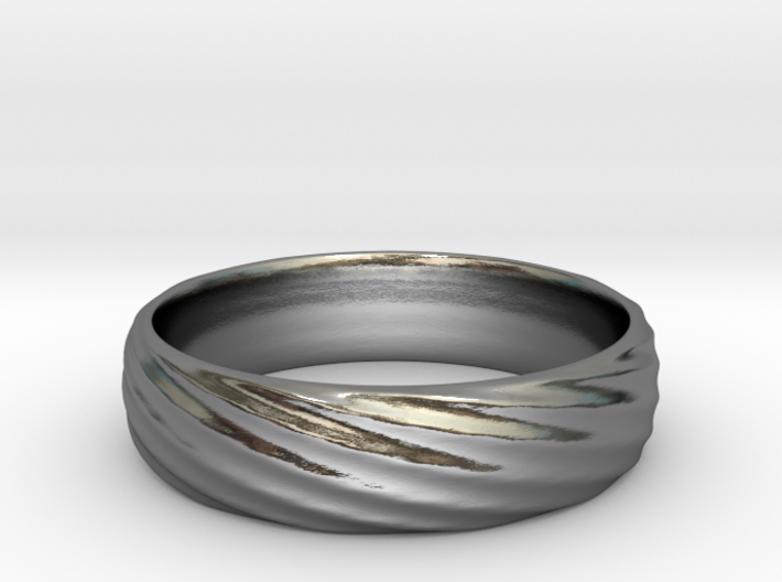 Spiral Ring size 12 3d printed