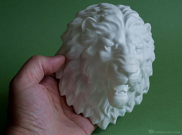 Lion Head Wall Mount. 3d printed 