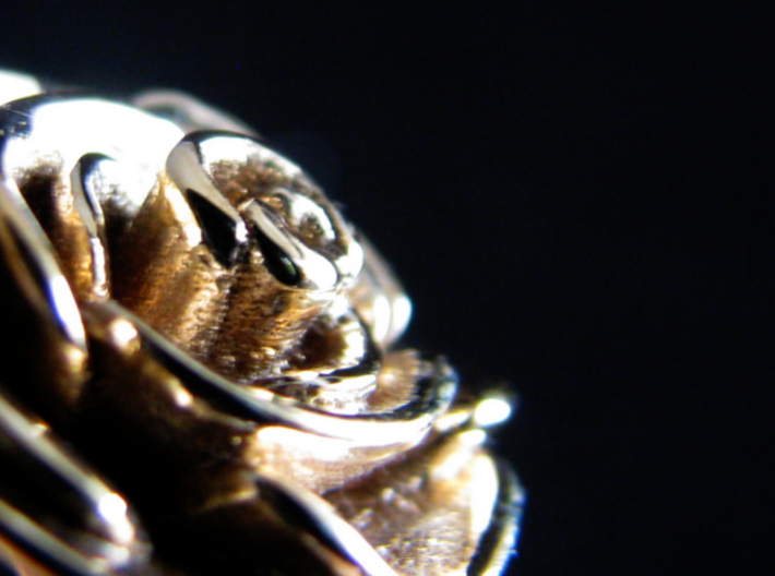 Rose Ring (multiple sizes) 3d printed Closeup of the flower