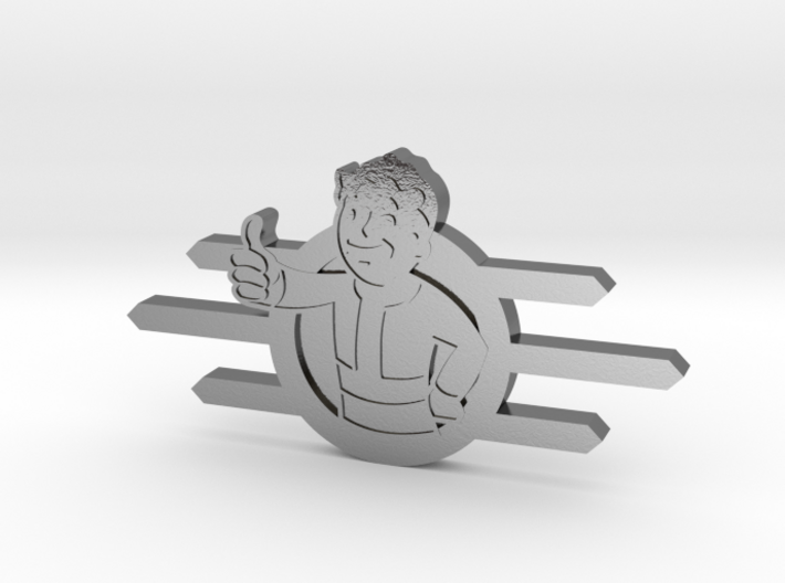 Fallout Vault-Tec badge with Fallout boy 3d printed