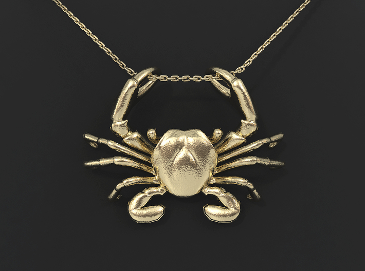 Cancer Zodiac Pendant 3d printed