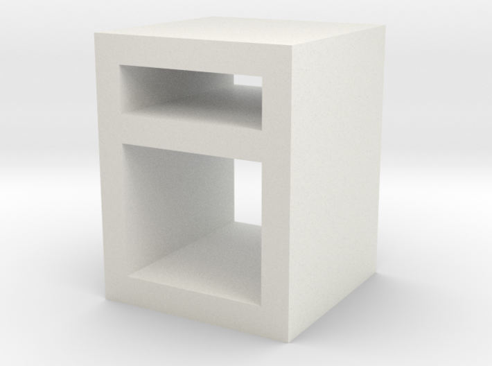 1:48 Simple Bedside Table 3d printed 