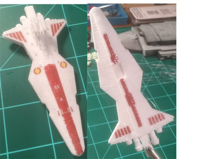 10K Scale Venator 3d printed First print with decals I printed at home.