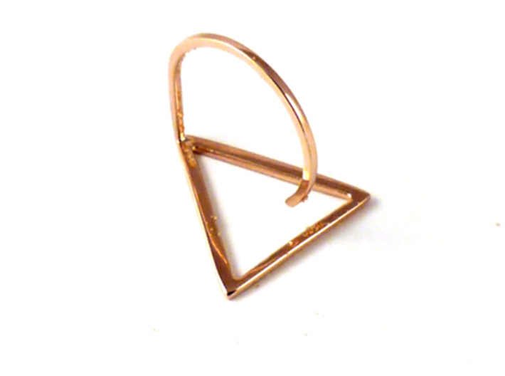 Triangle ring shape. 3d printed 