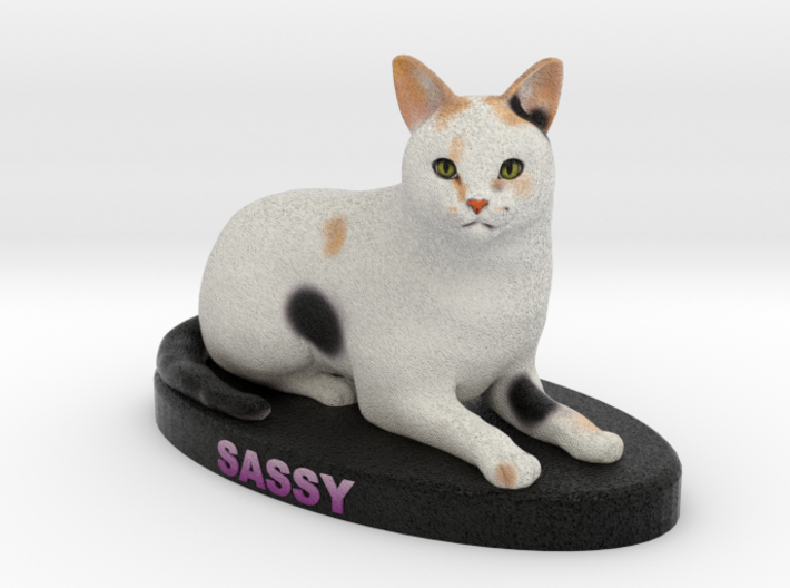 Custom Cat Figurine - Sassy 3d printed