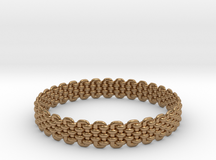 Wicker Pattern Bracelet Size 6 3d printed