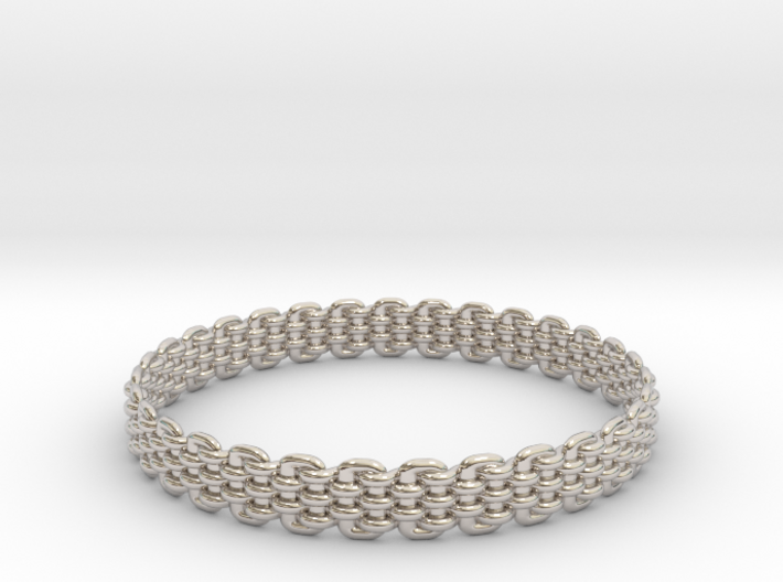 Wicker Pattern Bracelet Size 11 3d printed