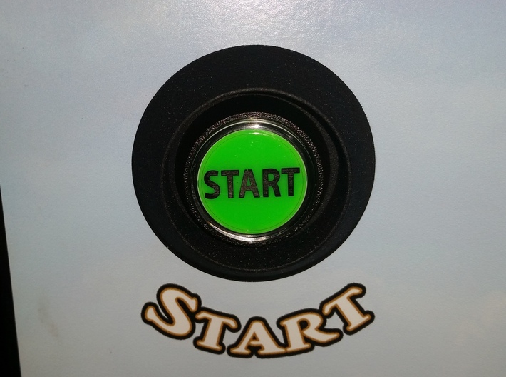 WOZ Start Button Guard 3d printed