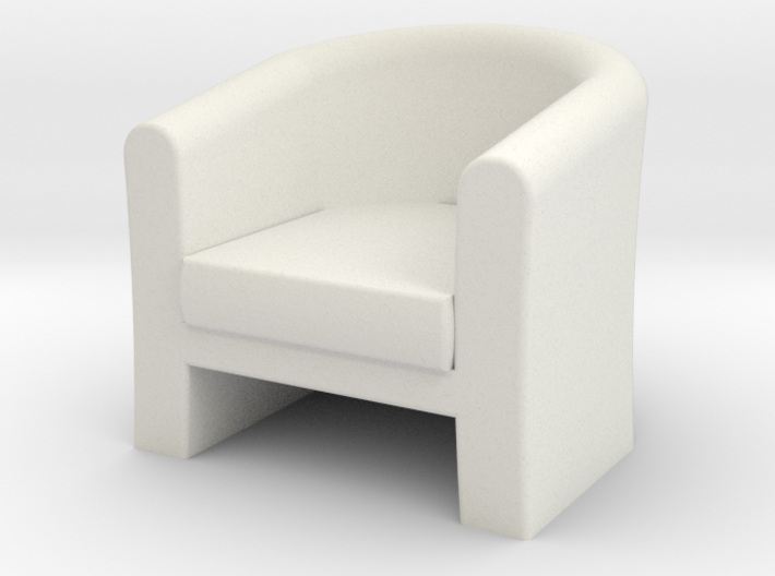 1:48 Tub Chair 3d printed 