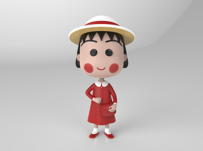 Maruko Chan Red Dress 3d printed