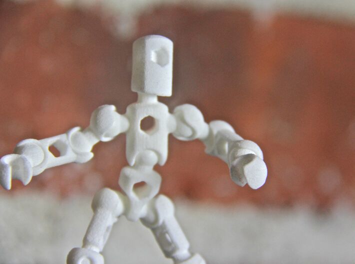 ModiBot Myke- Microfigure frame 3d printed ModiBot Myke- Microfigure frame