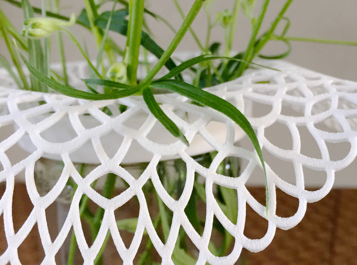 Collar Vase Dutch Lace for jar size:89 (6 leads) 3d printed Collar Vase detail