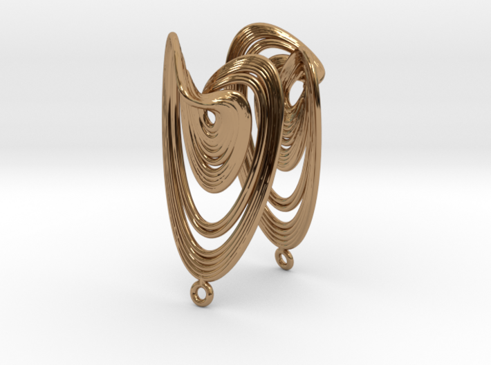 Sprott Linz R Earrings Pair 3d printed