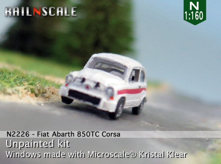 Fiat Abarth 850 TC Corsa (N 1:160) 3d printed 