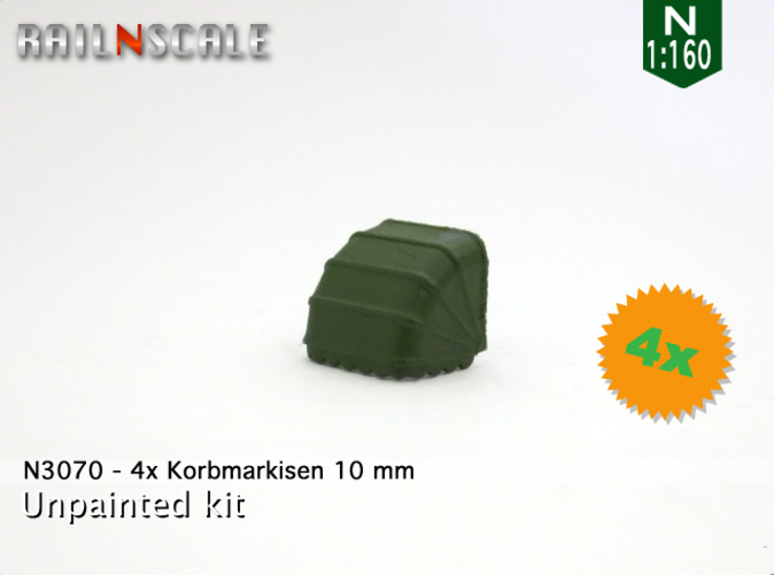 4x Korbmarkise 10 mm (N 1:160) 3d printed