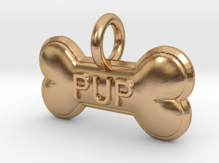 PUP charm 3d printed
