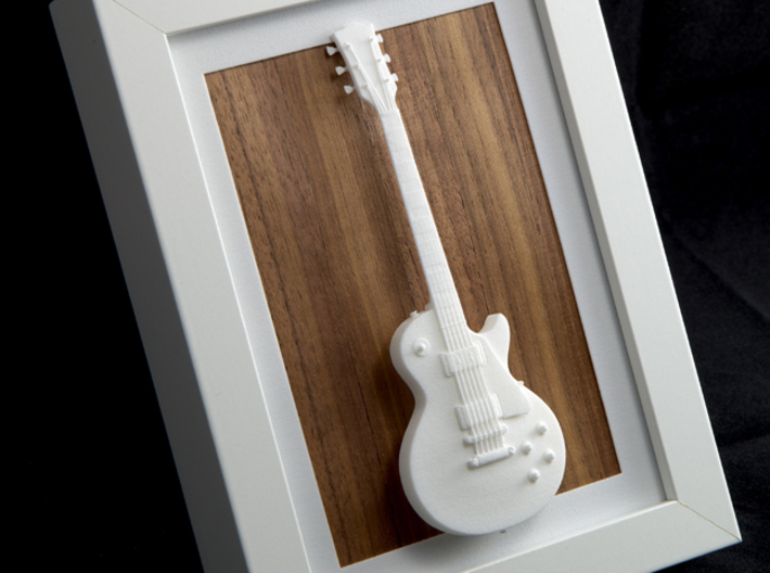 Gibson Les Paul guitar for photo frame 3d printed 
