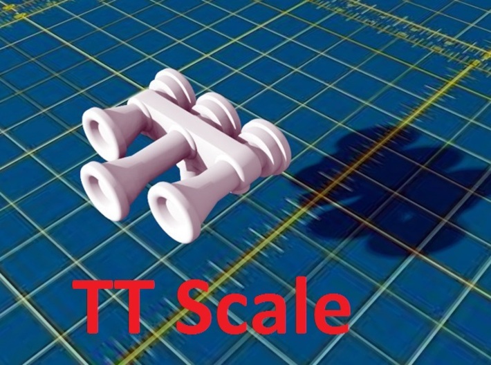 Locomotive 3 Chime Horns Type 3-1 &amp; 3-2 TT Scale 3d printed