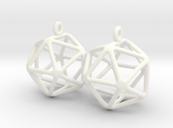 Icosahedron Earring 3d printed