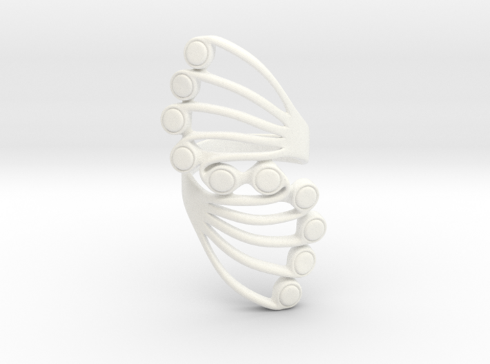 Butterfly Wing Ring Size 5 3d printed