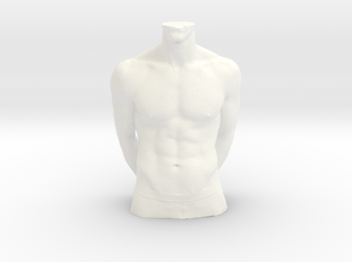 Man Body Part 002 scale in 4cm 3d printed 