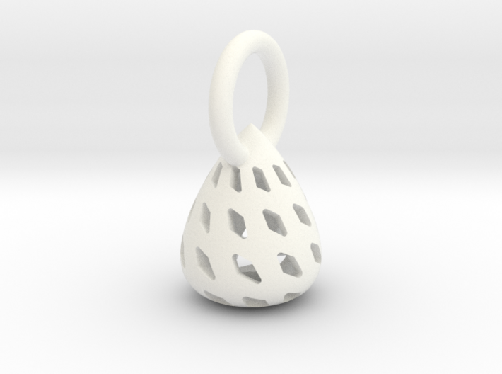 Patterned Egg Pendant 3d printed