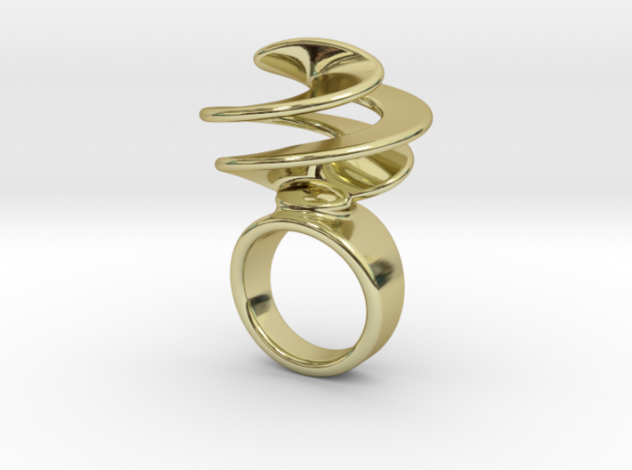 Twisted Ring 18 - Italian Size 18 3d printed