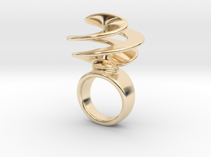 Twisted Ring 24 - Italian Size 24 3d printed