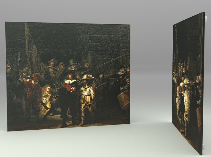 The Night Watch (Rembrandt) 3d printed