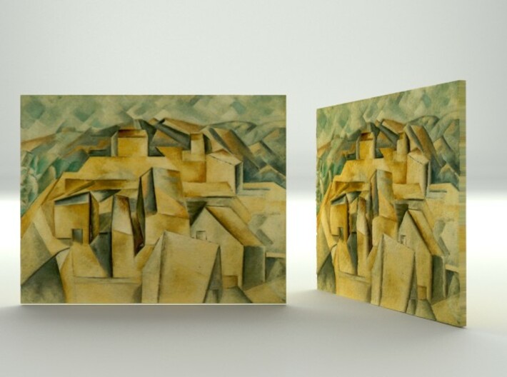 Houses on the hill (Picasso) 3d printed 