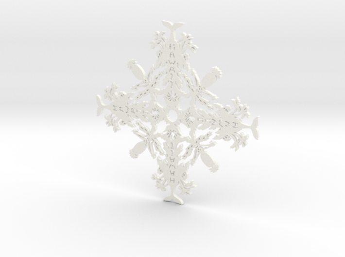 Hawaii Snowflake 3d printed 