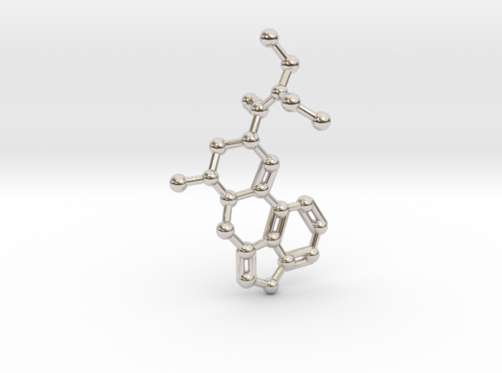 LSD Molecule Keychain / Pendant 3d printed