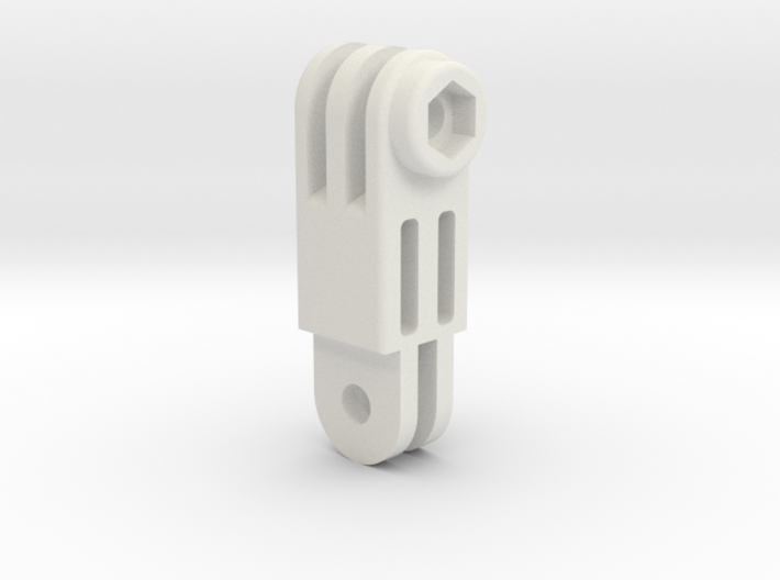 GoPro simple connector rotated M 3d printed 