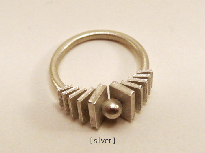 Bookworm ring 3d printed 