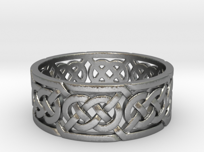 Celtic Double Knot Ring 3d printed