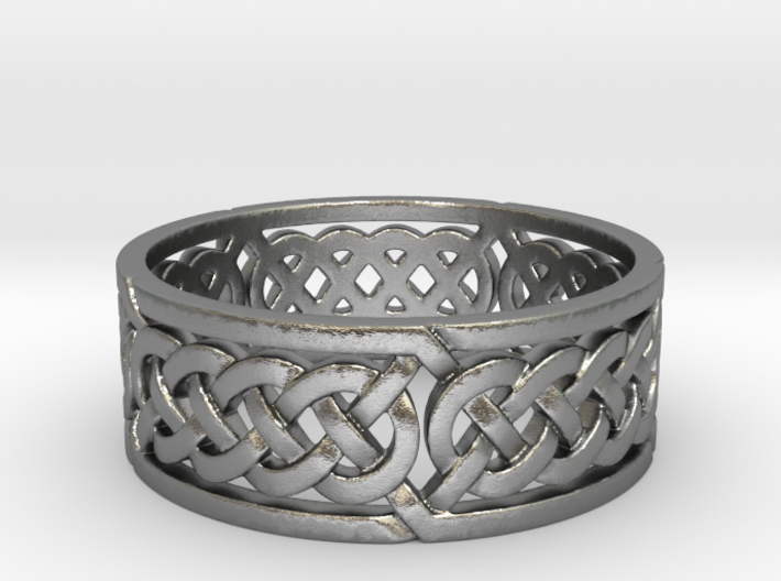 Celtic Quad Knot Ring 3d printed