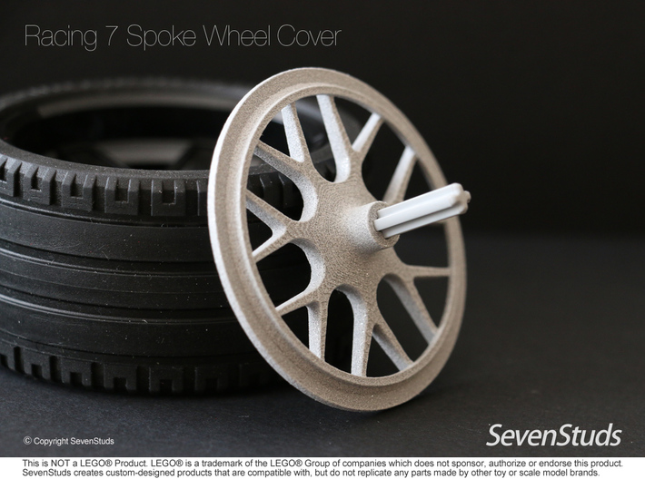 Racing Wheel Cover 03_56mm 3d printed 