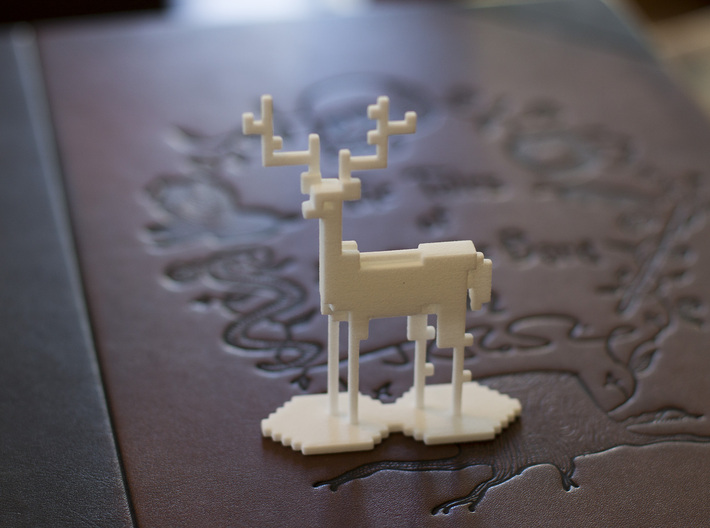 The Pixel Stag 3d printed