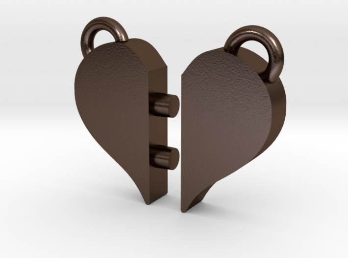 Heart Pendants 3d printed 