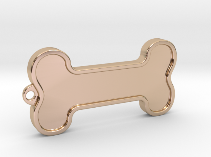 Dog Bone Keychain 3d printed
