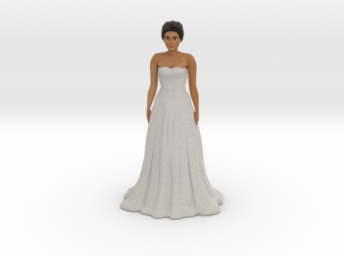 Tan Brunette Bride (v.1) 3d printed