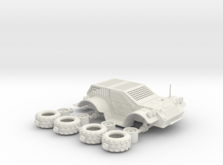 28mm 4x4 Domain Courier Car 3d printed