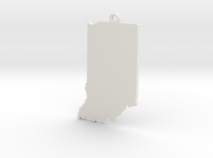 Indiana State Keychain 3d printed