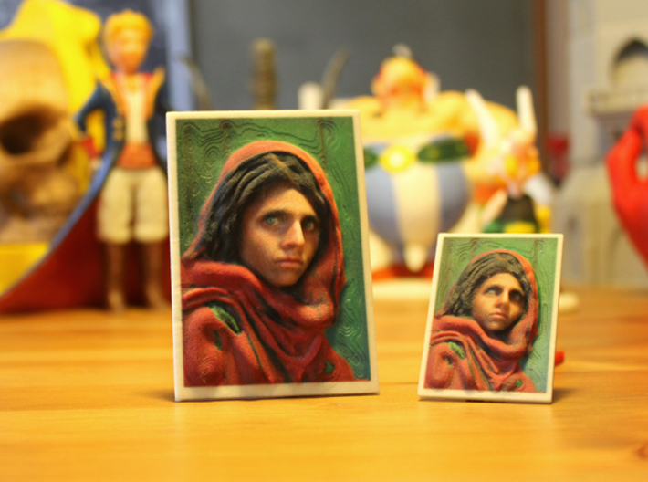 Afghan Girl 3d Photo 3d printed national geographic