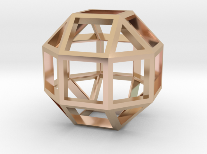 Rhombicuboctahedron Pendant 3d printed