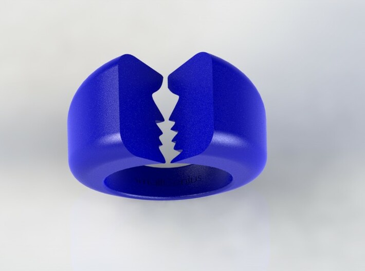 Lovers Ring 03 D19.8mm Size 10 3d printed