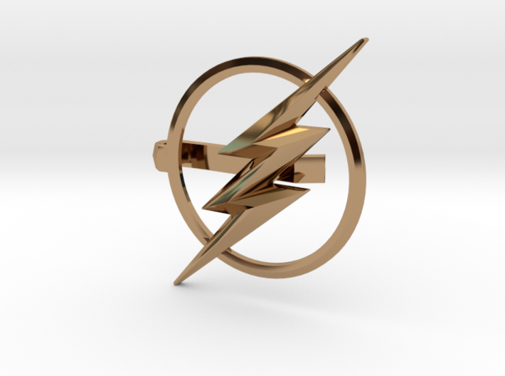 Flash tie clip 3d printed